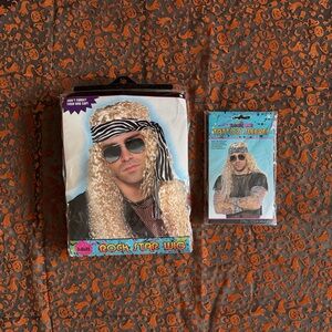 Rock Star Wig and Tattoo Sleeves